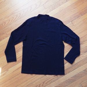 Croft & Barrow Men's Black Mockneck Shirt Sz M